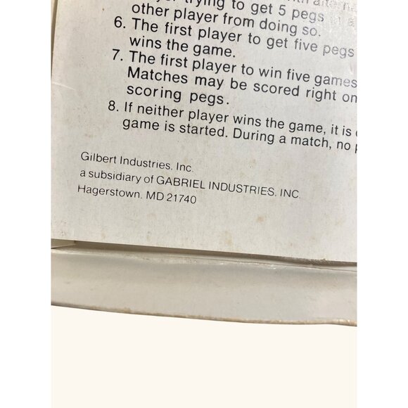 Vintage Gabriel Take 5 Strategy Board Game Hi-Q Puzzle No. 77452 For Ages 7 & Up - Picture 5 of 9